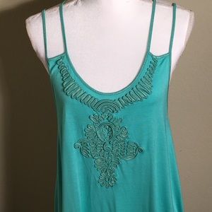 KENAR NWT Straps  Ribbon Embordiery Front Large